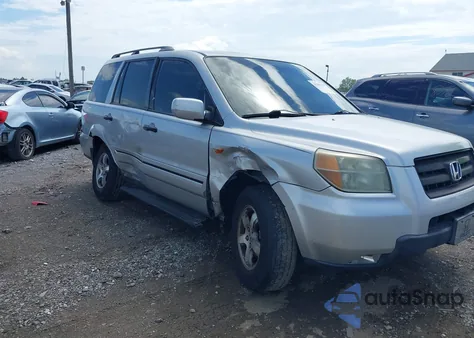 2006 Honda Pilot Ex-L из США, поврежденный, VIN 2HKYF18596H563583